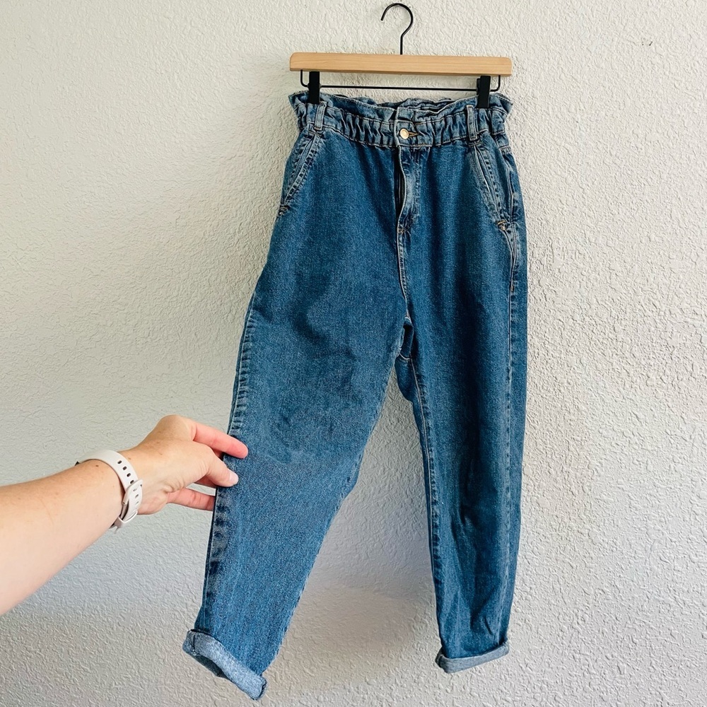 Zara Paper Bag Tapered Jenas